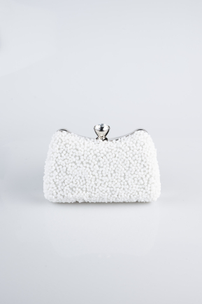 Sac De Soirée Luxe Blanc SH828