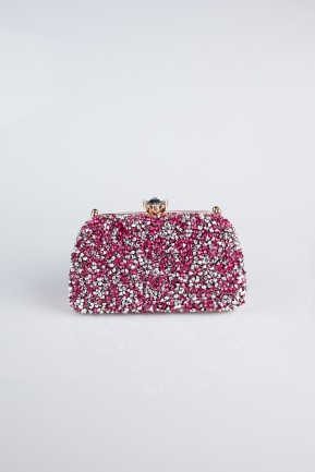 Sac de Soirée Luxe Satin Fushia SH849