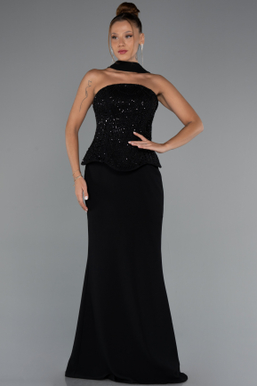 Robe de Soirée Longue Noir ABU5320
