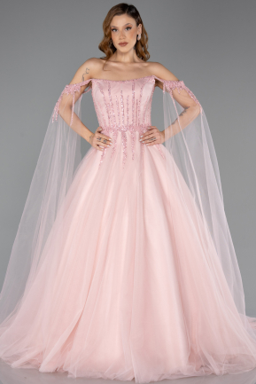 Robe De Fiançailles Grande Taille Longue Poudre ABU5470