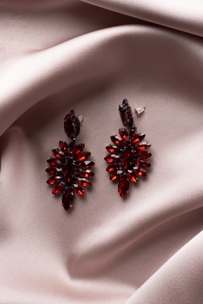 Boucle D'Oreille Rouge UK528