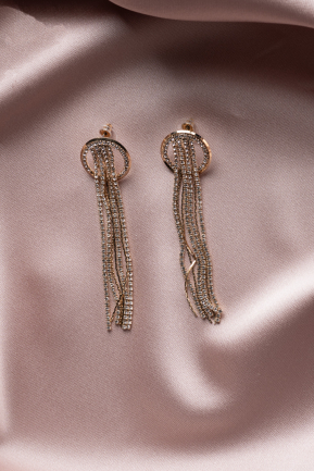 Boucle D'Oreille Rose UK554