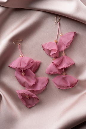 Boucle D'Oreille Couleur Rose UK575