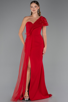 Robe de Soirée Longue Rouge ABU4969