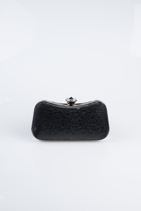Sac de Soirée Luxe A motifs Noir SH855