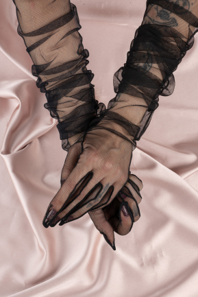 Gants de Mariage Noir SD6021