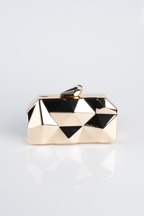 Sac de Soirée Luxe Métal Doré SH921