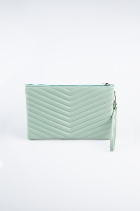 Sac De Soirée Cuir Menthe KC413