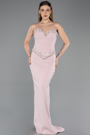 Robe de Soirée Longue Poudre ABU5748