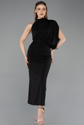 Robe De Soirée Midi Noir ABK2507