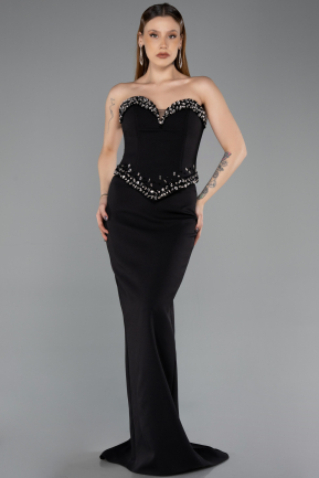Robe de Soirée Longue Noir ABU5610