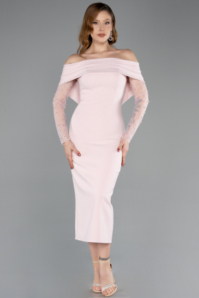 Robe de Cérémonie Midi Poudre ABK2522