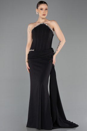 Robe de Soirée Longue Noir ABU5737