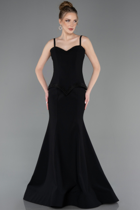 Robe Queue de Poisson Longue Noir ABU5760