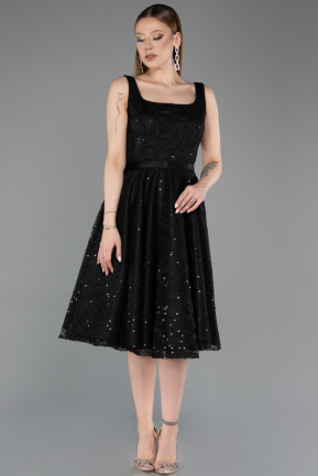 Tenue de Soirée Midi Dantelle Noir ABK2549