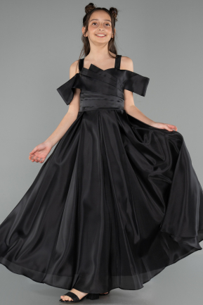 Robe de Soirée Enfants Longue Noir ABU5903