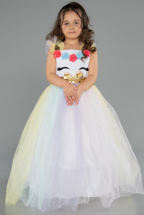 Robe de Soirée Enfants Longue Rinçage ABU5908