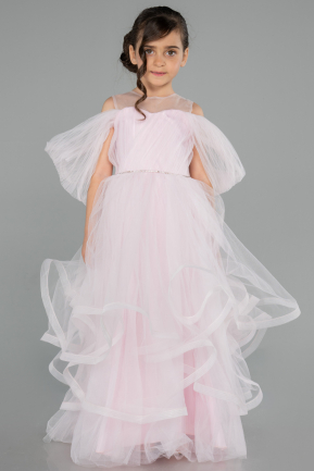 Robe de Soirée Enfants Devant Court Dos Long Poudre ABO127