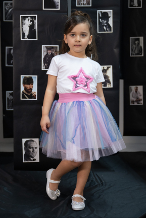Jupe Fille Courte Rinçage ABK2579