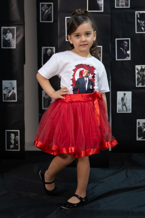 T-shirt Fille Blanc ML4897
