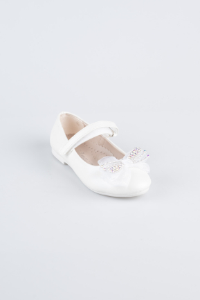 Chaussure Plate Cuir Blanc SE2