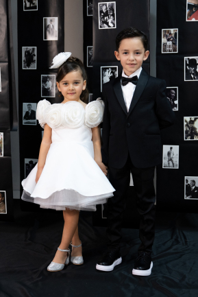 Robe De Soirée Enfants Satin Courte Blanc ABK2573
