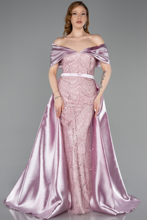 Robe De Soirée Perlé Longue Poudre ABU5400