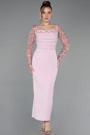 Robe De Cérémonie Midi Poudre ABK2387