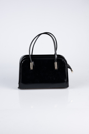 Sac de Soirée Luxe Cuir Noir KC422
