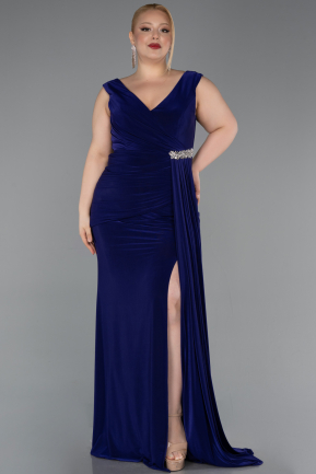 Robe Grande Taille Longue Violet ABU3737