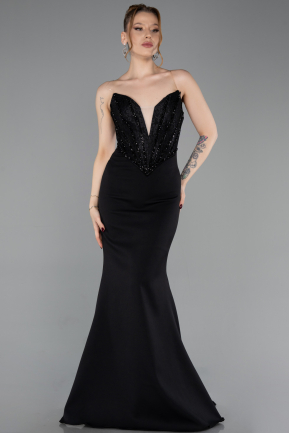 Robe de Soirée Longue Noir ABU5568