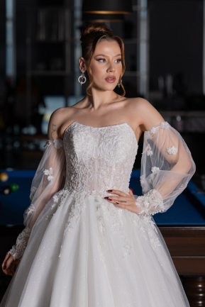 Robes de Mariage Longue Blanc ABG189