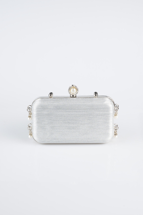 Sac de Soirée Luxe Coupe Au Laser Platine KC714