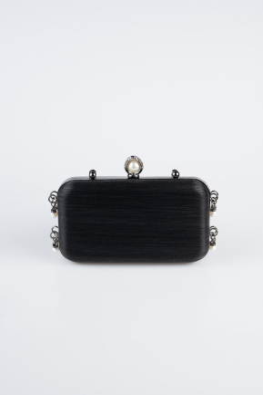 Sac de Soirée Luxe Coupe Au Laser Noir KC714
