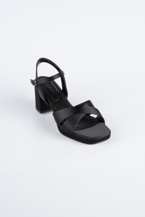 Chaussure de soirée Satin Noir ABS2114