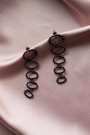 Boucle D'Oreille Noir UK569