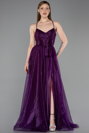 Robe de Soirée Longue Violet ABU6123