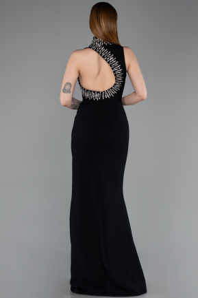 Robe Queue de Poisson Longue Noir ABU6128