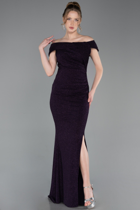 Robe de Soirée Longue Violet ABU6151