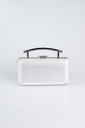 Sac de Soirée A motifs Argent SH861