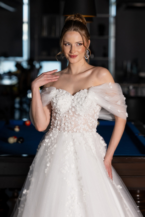 Robes de Mariage Longue Blanc ABG100
