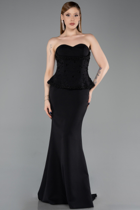 Robe de Soirée Longue Noir ABU6192