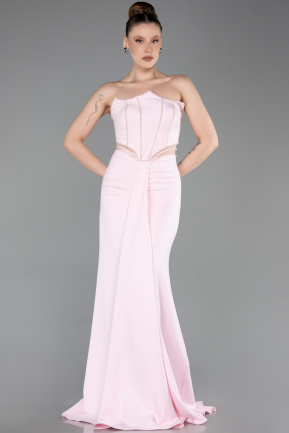Robe De Soirée Longue Poudre ABU5476