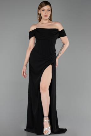 Robe de Soirée Longue Noir ABU6216