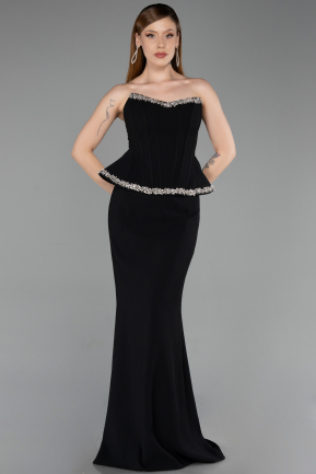 Robe de Soirée Longue Noir ABU6239