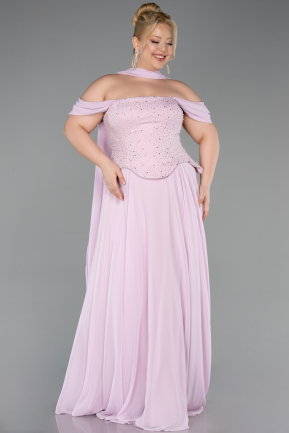 Robe Grande Taille Longue Mousseline Poudre ABU6247