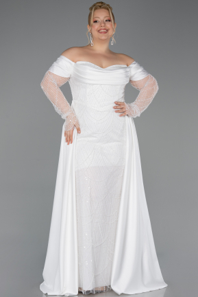 Robe De Soirée Grande Taille Perlé Longue ABU6093