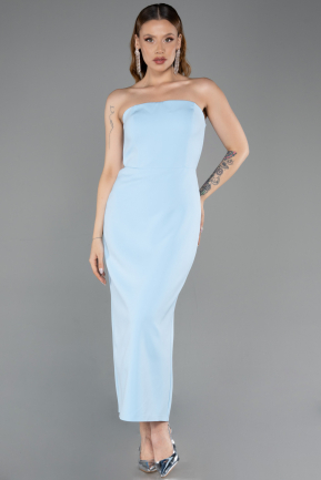 Tenue de Soirée Midi Bleu clair ABK2655
