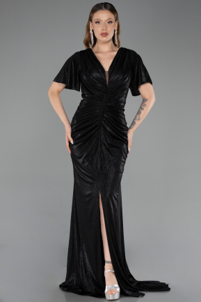 Robe De Soirée Grande Taille Longue Noir ABU6281