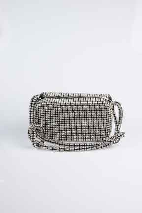 Sac de Soirée Luxe Pierreux Noir MN963